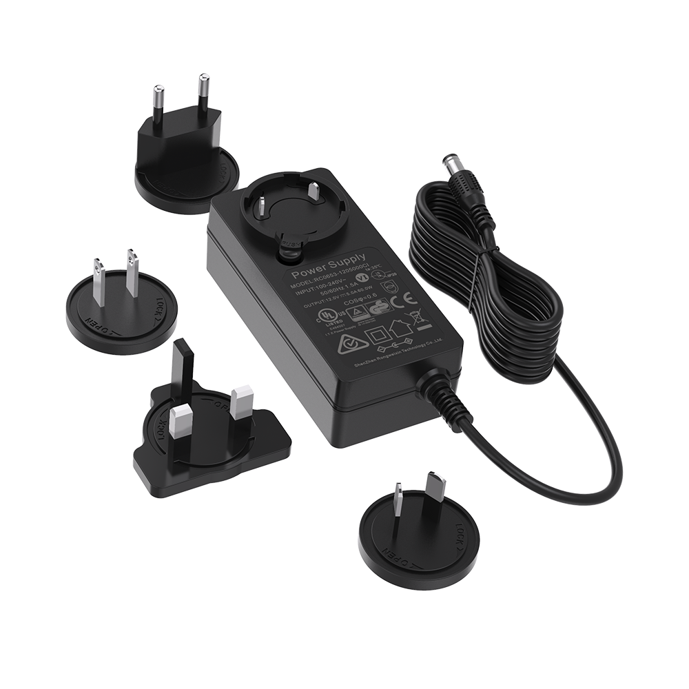17V 3A 65W Interchangeable Plug Power Adapter